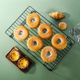 Vinsani 3 Tier Collapsible Cooling Rack – Non-Stick High-Carbon Steel Stackable Baking & Drying Rack