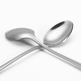 Vinsani 12-Piece Long Handle Latte Spoon Set in Mirror-Polished Stainless Steel – Elegant Cutlery for Home & Hospitality