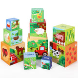 SOKA My Farm Stacking Cubes – Nesting and Stacking Cube Blocks, Educational Toy for Kids