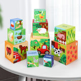 SOKA My Farm Stacking Cubes – Nesting and Stacking Cube Blocks, Educational Toy for Kids