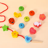 SOKA First Threading Lacing Blocks Set – Colourful Chunky Shapes for Early Learning