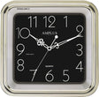 Amplus square silver wall clock