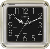 Amplus square silver wall clock