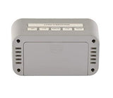 Acctim Alta Reflection LCD Digital Alarm Clock with Reflective Design – Compact Bedside Clock, Owl Grey