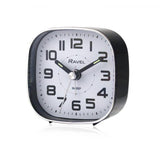 Ravel Petite Bedside Quartz Alarm Clock with Luminous Hands & Beep Alarm – Easy-Read Dial, Black