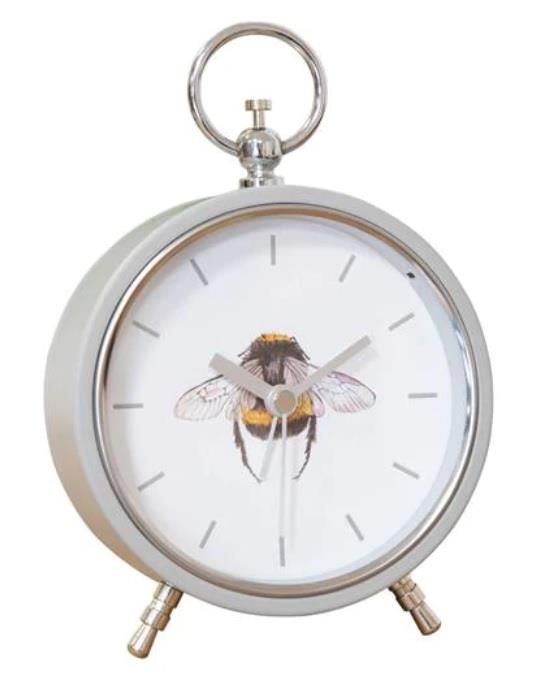 WIDDOP Hestia Bumblebee Mantel Clock with Metal Case – Decorative Tabletop Clock, Model HE1532
