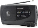 Lloytron 3 Band Sports Personal Radio with Earphones – MW/FM/LW, Telescopic Antenna, Black