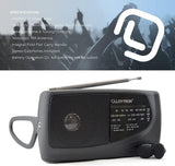 Lloytron 3 Band Sports Personal Radio with Earphones – MW/FM/LW, Telescopic Antenna, Black
