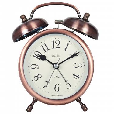 Acctim Penbridge brass double bell alarm clock