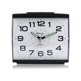 Ravel Large Square Retro Bedside Quartz Alarm Clock – Easy-Read Dial for Bedside & Mantel