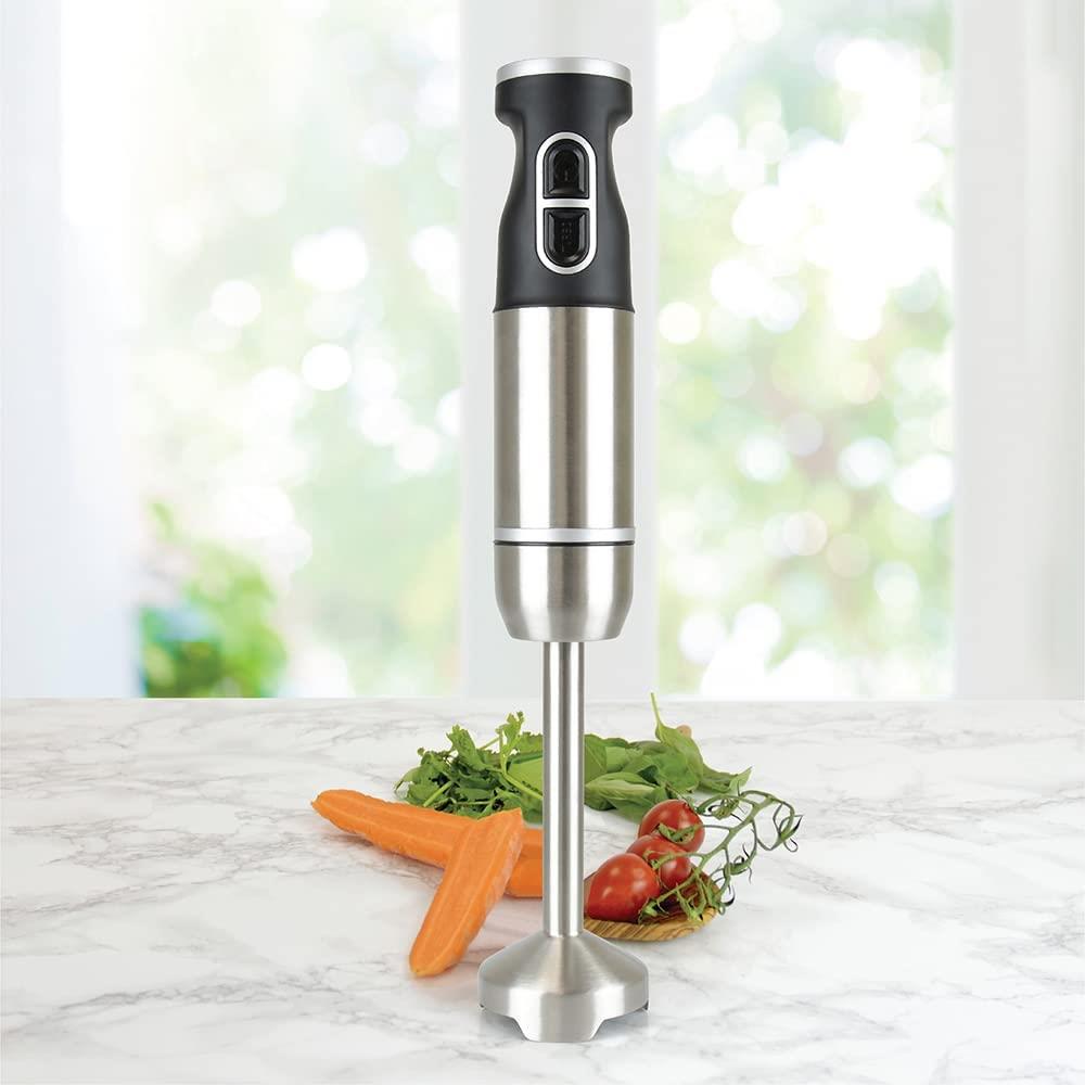 KitchenPerfected 700W Stainless Steel Hand Blender with Copper DC Motor & Detachable Shaft – Quiet Stick Blender