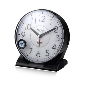Ravel large black LED alarm clock