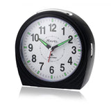 Art Deco bell alarm clock black