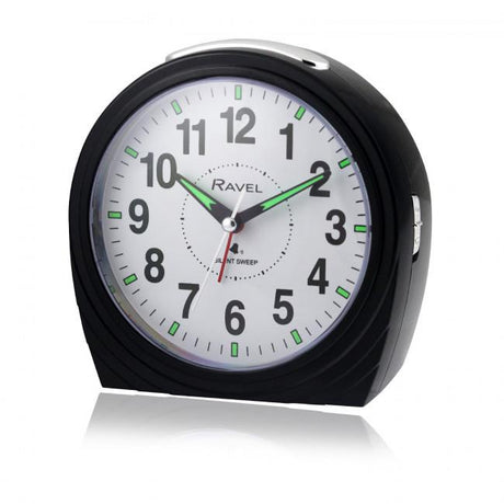 Art Deco bell alarm clock black