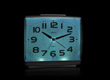 Amplus Large Number Silent Sweep Alarm Clock with Light, Snooze and Glow Dial – Silver