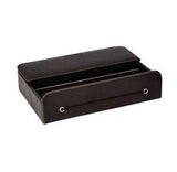 Jacob Jones Cambridge Charging Valet with Tray for Keys, Wallet and Watch – Phone and Tablet Dock, Brown