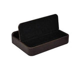 Jacob Jones Cambridge Charging Valet with Tray for Keys, Wallet and Watch – Phone and Tablet Dock, Brown