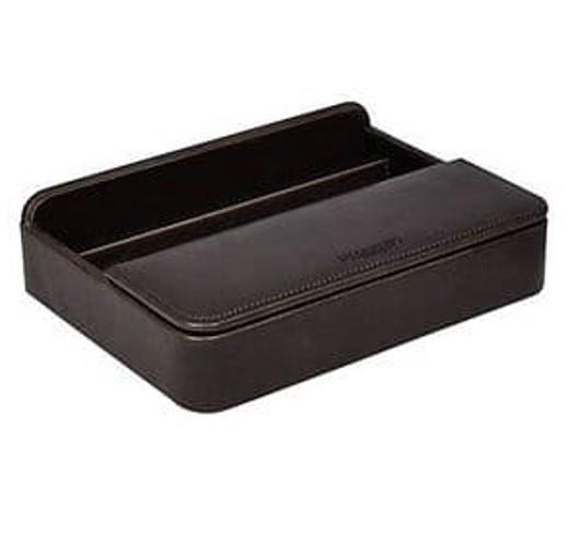 Jacob Jones Cambridge Charging Valet with Soft-Lined Tray – Bedside Organiser for Phone, Keys & Watch, Grey