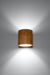 Orbis Up/Down Natural Wood Wall Light, G9