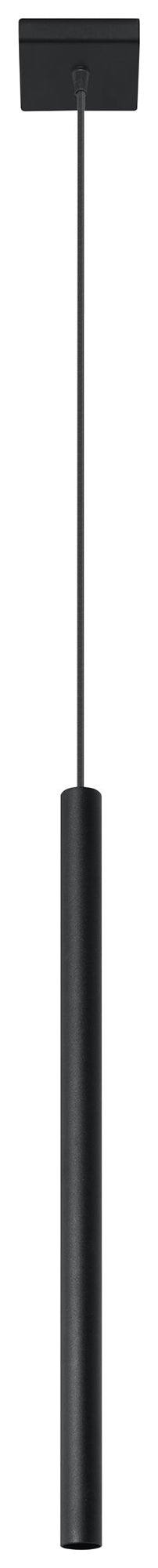 Pastelo Black Tube Pendant Spotlight, G9