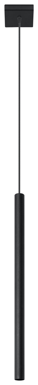 Pastelo Black Tube Pendant Spotlight, G9