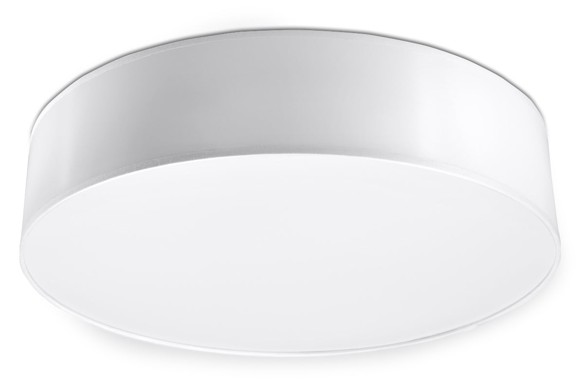 SOLLUX Arena 45 Round Ceiling Lamp with E27 Fitting, 3 x 60W – Loft Design Light, White