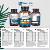 Prowise A-Z Multivitamins & Minerals – 365 Vegan Tablets with 26 Active Vitamins & Minerals, 12-Month Supply