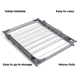 3-Tier Folding Clothes Drying Airer – Lightweight Portable Indoor Laundry Rack with Sturdy Frame