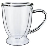 Vinsani Double Wall Glasses Set of 2, Verre Design – Borosilicate Glass Cups for Coffee, Tea and Cocktails