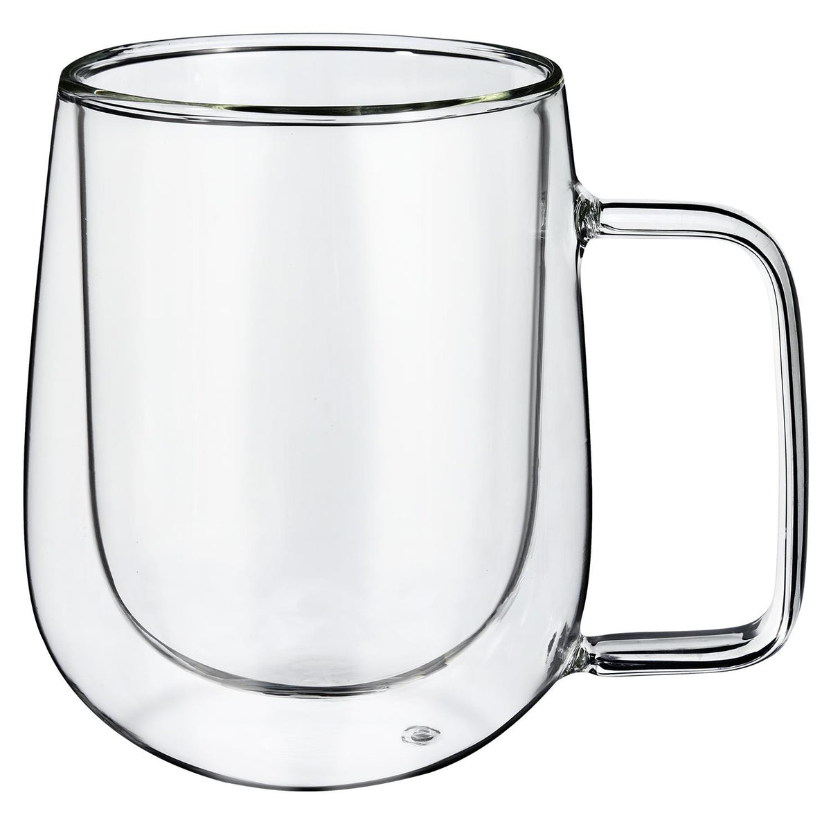 Vinsani Koffu Double Wall Glasses, Set of 2, 305ml Borosilicate – Hot and Cold Drinks Cups