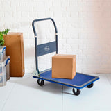 Heavy Duty Folding Platform Trolley with 360° Swivel Casters – 150kg Steel Hand Truck for Home & Garden