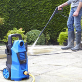 Neo Electric High Pressure Washer, 110 Bar 1400W with Adjustable Nozzle Gun & Foam Tank – Powerful Outdoor Cleaner