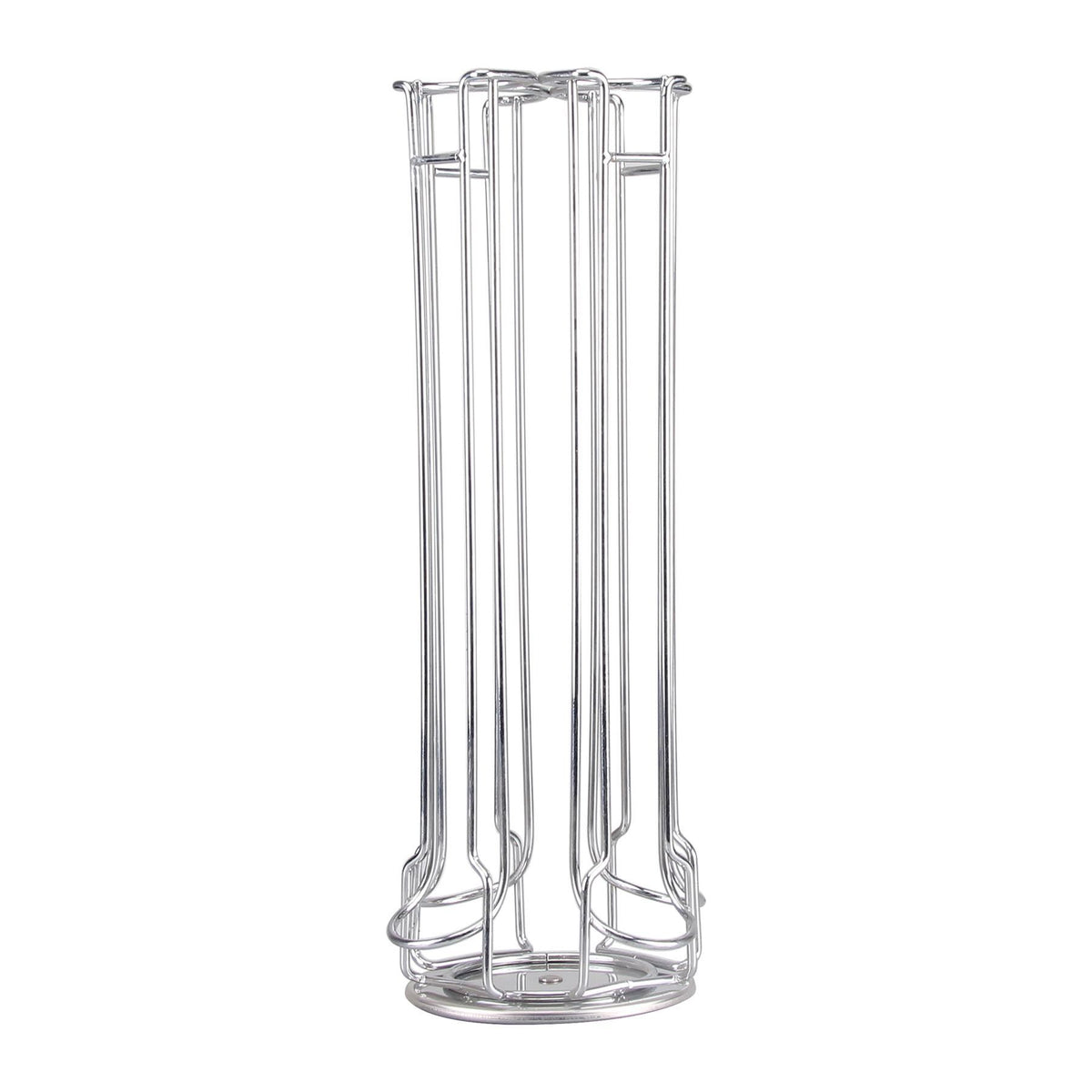 Lavazza Mio Revolving Capsule Holder for 32 Pods – 360° Rotating 4-Tier Chrome Coffee Pod Storage Rack