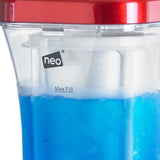 Electric Slushy Machine, Blender & Smoothie Maker with Transparent Ice Canister & Chrome Dispenser Tap – Party Drinks Maker