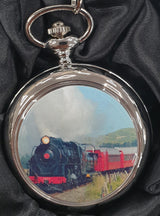 Boxx Picture Pocket Watch with Train Design – Classic Pocket Watch, Model P5061.86