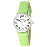 Ravel Women's Classic Leather Strap Watch, Lime Green – R0105.13.11LA