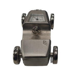 Miniature Car Clock in Silver Plated Solid Brass – Vintage Style Decorative Accessory, IMP66