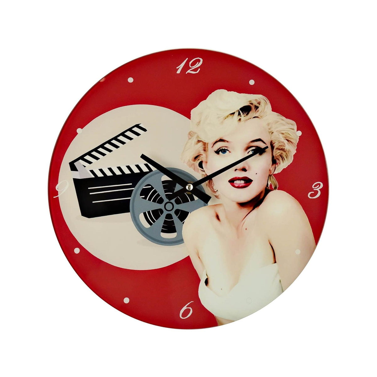 Iconic Collection glass wall clock