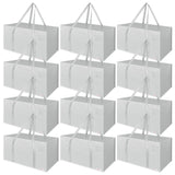 VINSANI 12 pack grey moving bags