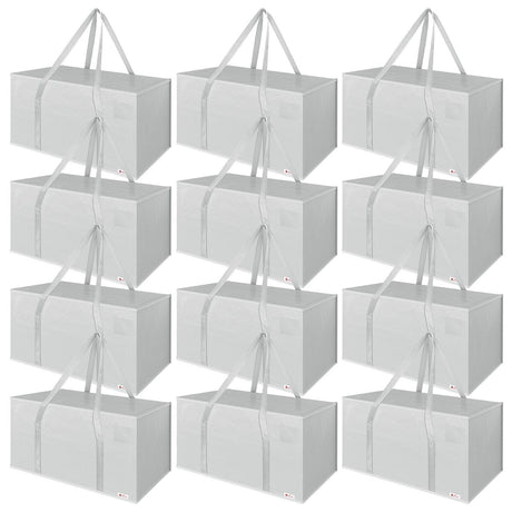 VINSANI 12 pack grey moving bags