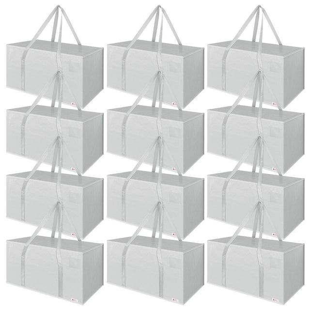 VINSANI 12 pack grey moving bags