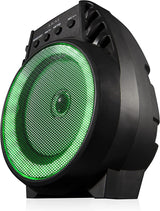 AKAI Vibes 4" LED Bluetooth Party Speaker – Portable Wireless 5W Speaker with Colourful Lights, Black