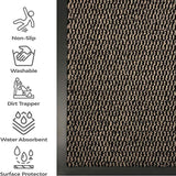 Heavy Duty Non-Slip Barrier Mat, 60 x 120 – Dirt and Moisture Absorbent Entrance Mat for High Footfall, Rust