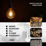 Ledsone 6-Pack E27 G95 Dimmable LED Edison Bulbs – Vintage Amber Glass Filament Lamps, 2700K Warm White