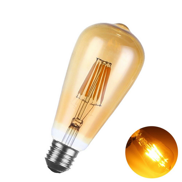 E27 ST64 vintage dimmable LED Edison bulb
