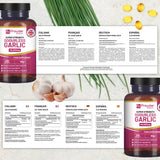 Prowise Premium Odourless Garlic Capsules – High Strength 45,000mg, 200 Softgels, High-Potency Garlic Oil