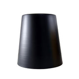 LEDSONE Retro Metal Lampshade, 13cm Easy-Fit Pendant Shade with Reducer Plate – Vintage Style, Matt Black
