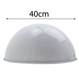 LEDSONE 40cm Dome Ceiling Pendant Light with White Inner Hood – Iron Lampshade for Kitchen & Dining Room