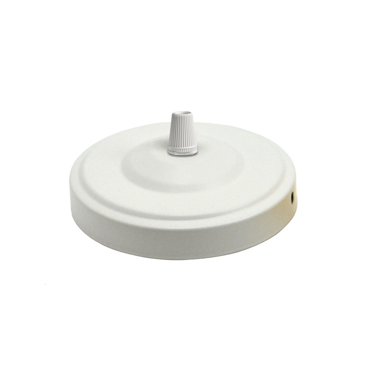 White Vintage Ceiling Rose, 108mm – Decorative Ceiling Plate for Chandeliers and Pendant Light Fittings