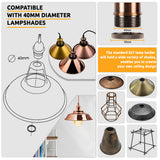 2m Black Twisted Cable Pendant Light Kit with E27 Shiny Black Holder – Vintage Single Drop Lamp Holder
